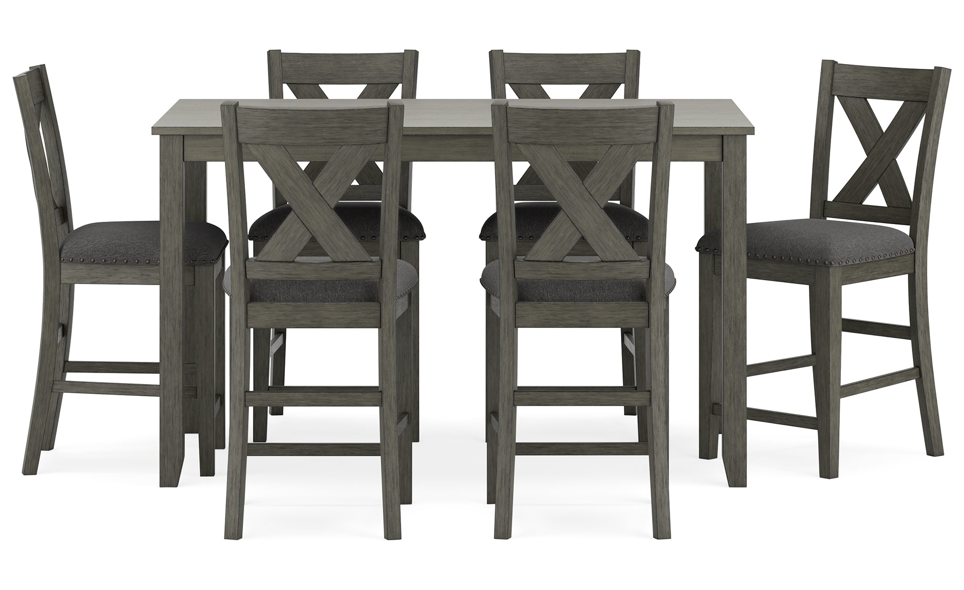 Caitbrook Counter Height Dining Table and Bar Stools (Set of 7)