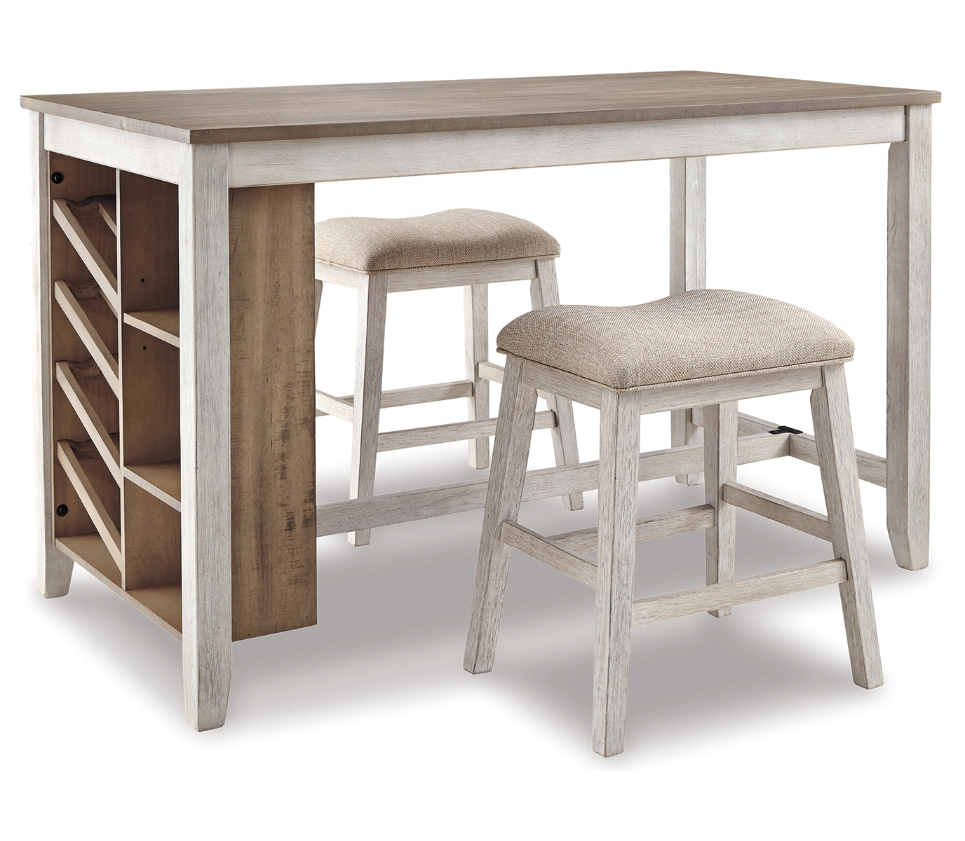 Skempton Counter Height Dining Table and 2 Barstools