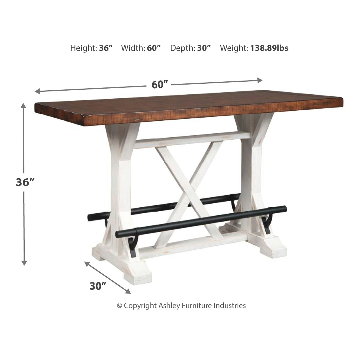 Valebeck Counter Height Dining Table