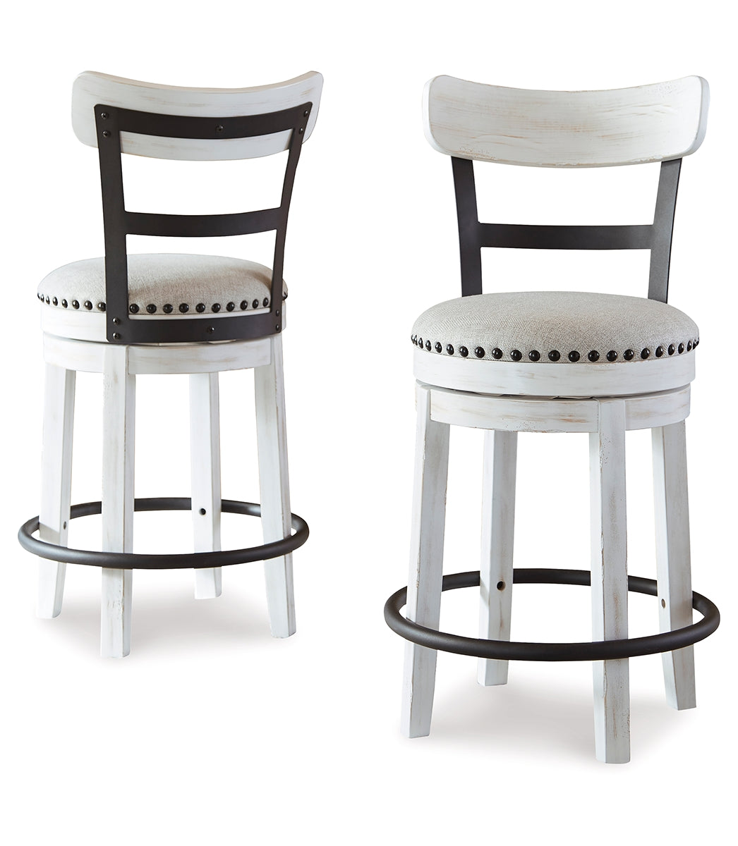 Valebeck Counter Height Dining Table and 2 Barstools