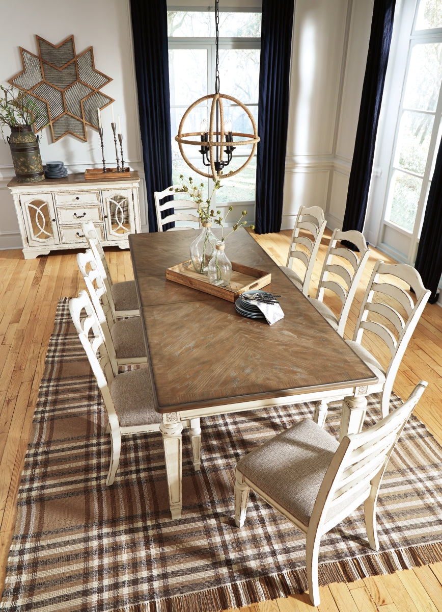Realyn Dining Table and 8 Chairs