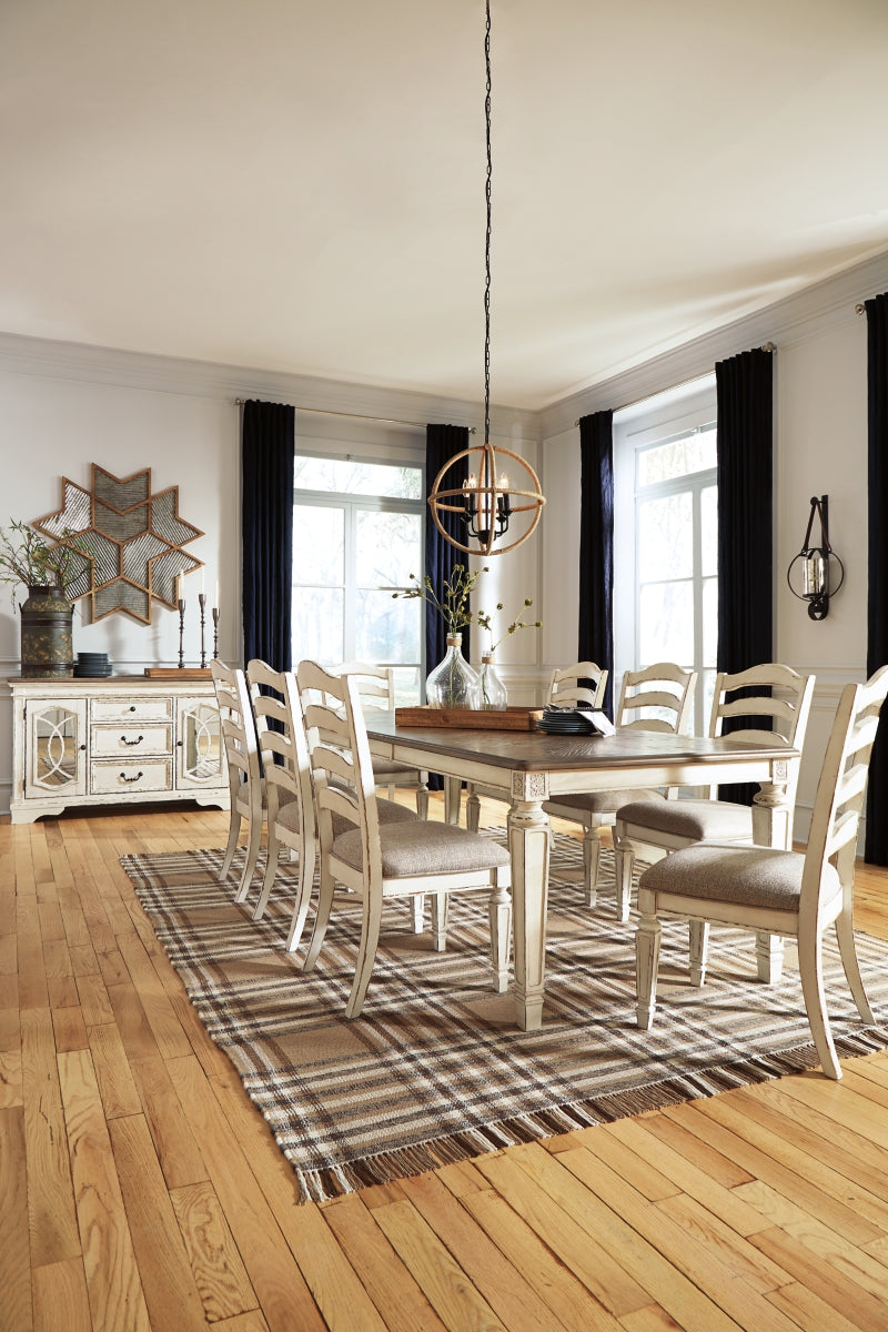Realyn Dining Table and 8 Chairs
