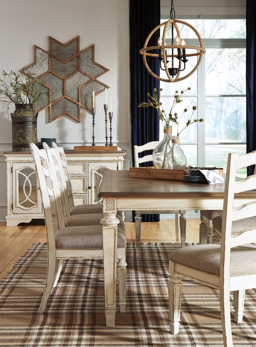 Realyn Dining Table and 8 Chairs