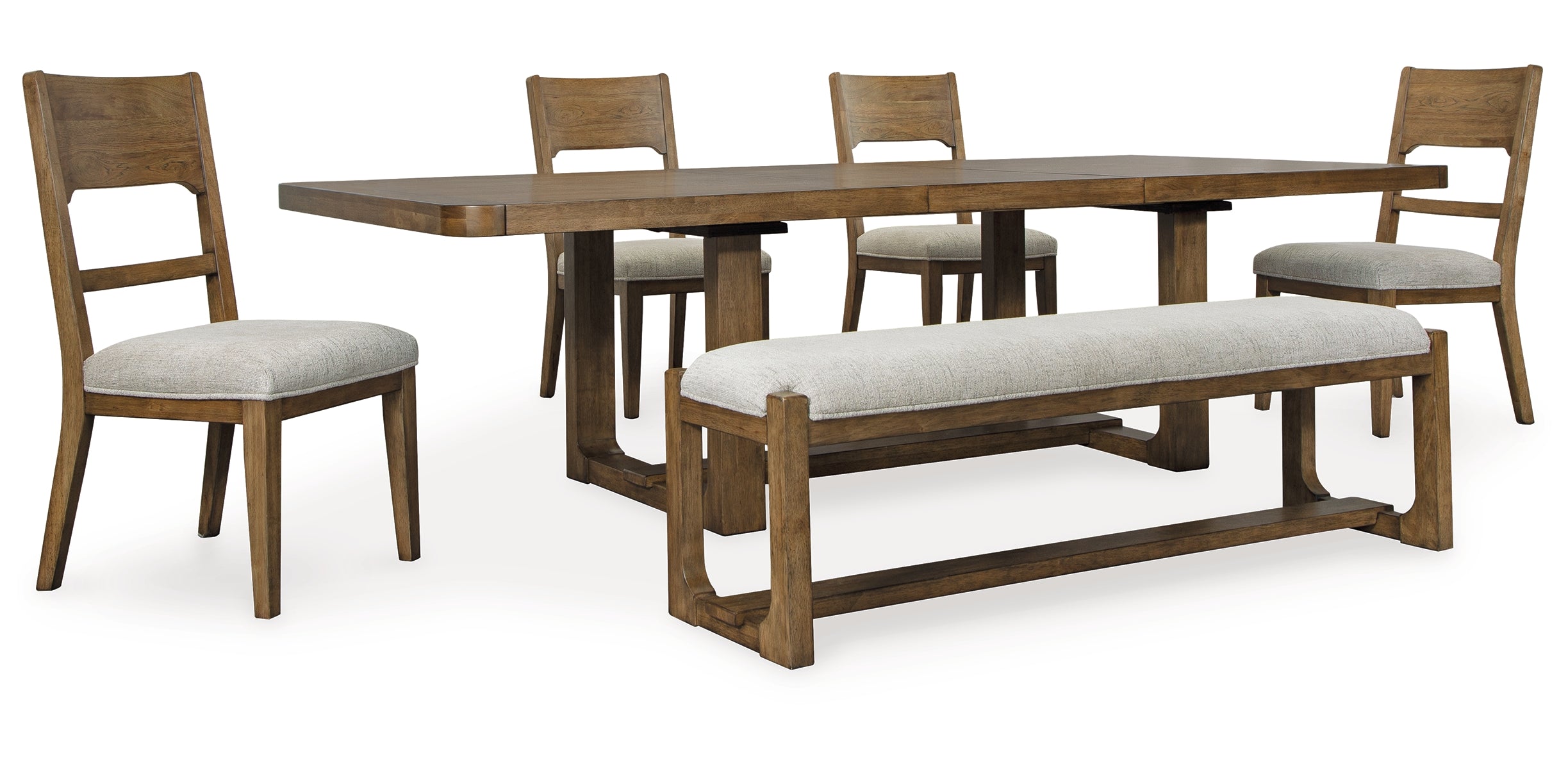 Cabalynn Dining Table and 4 Chairs and Bench