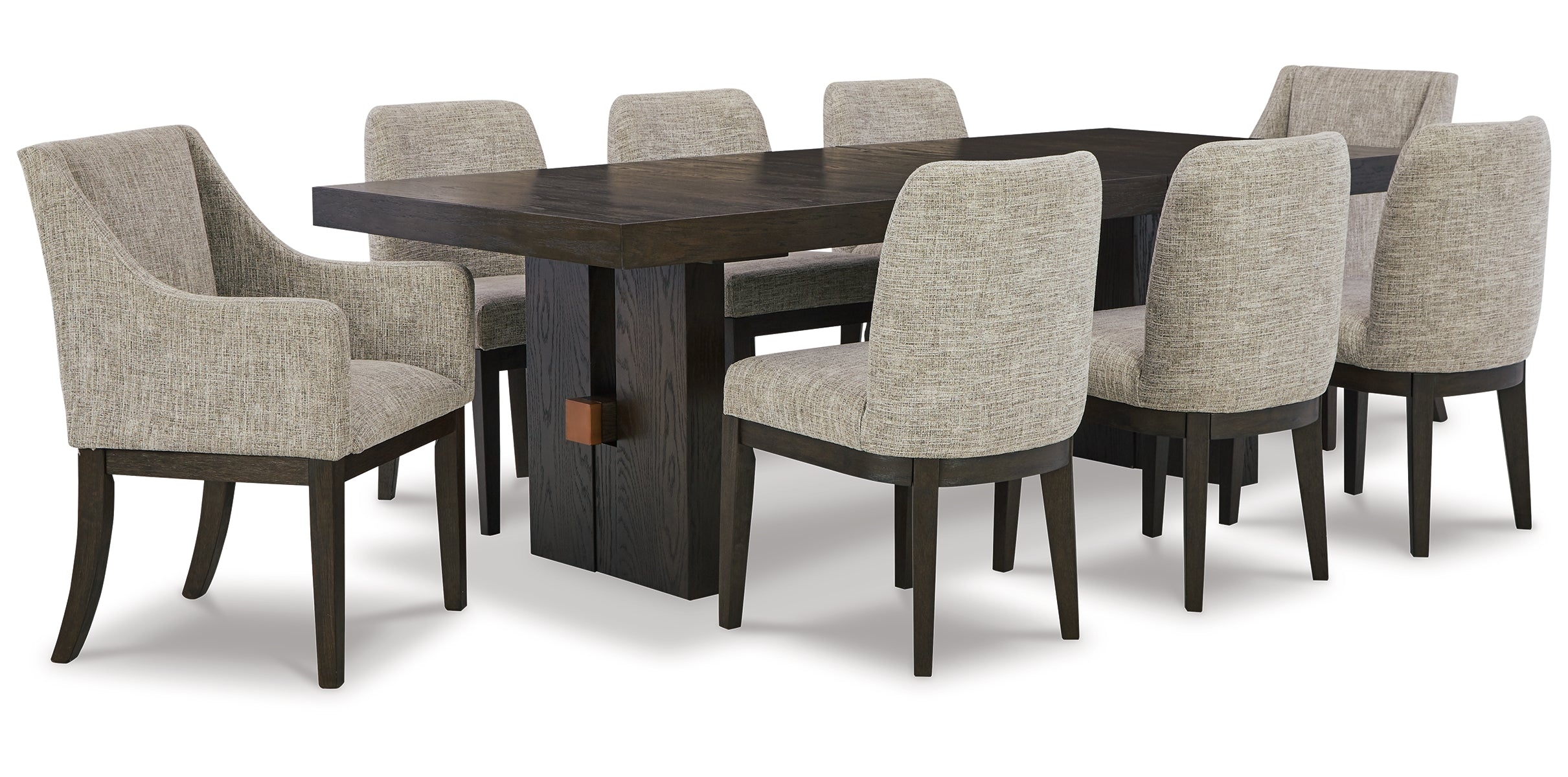 Burkhaus Dining Table and 8 Chairs