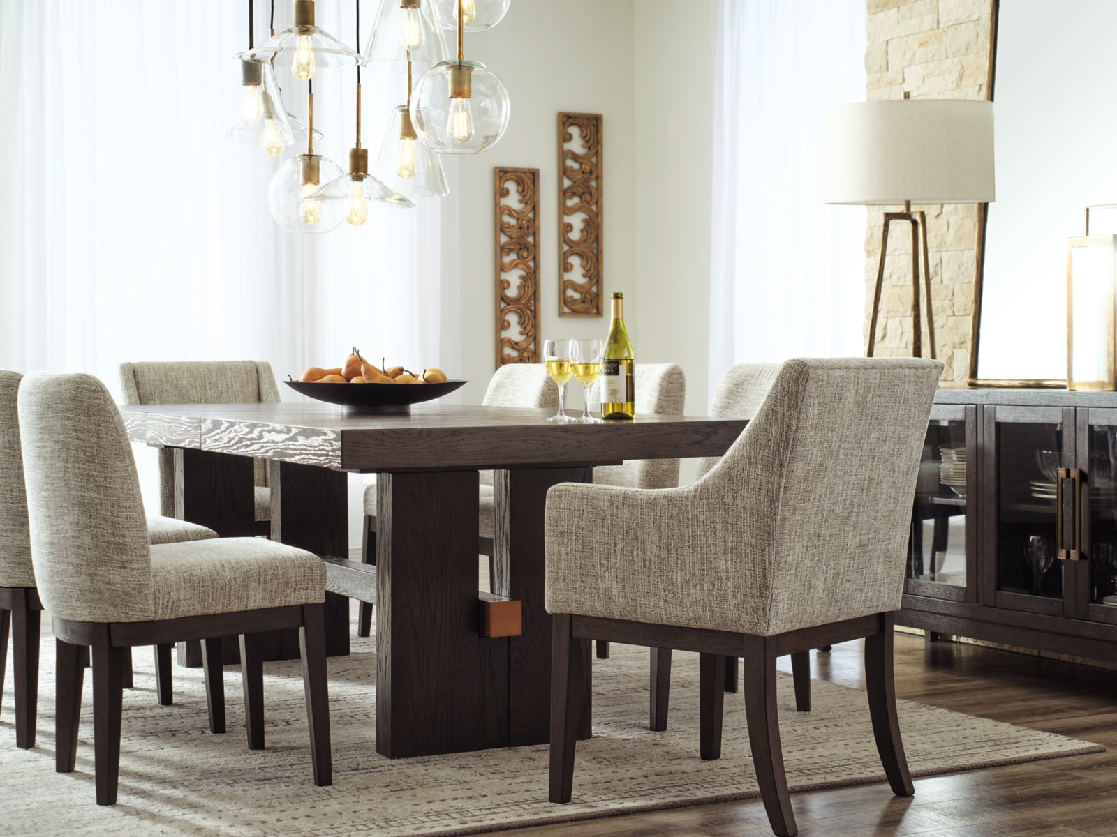 Burkhaus Dining Table and 8 Chairs