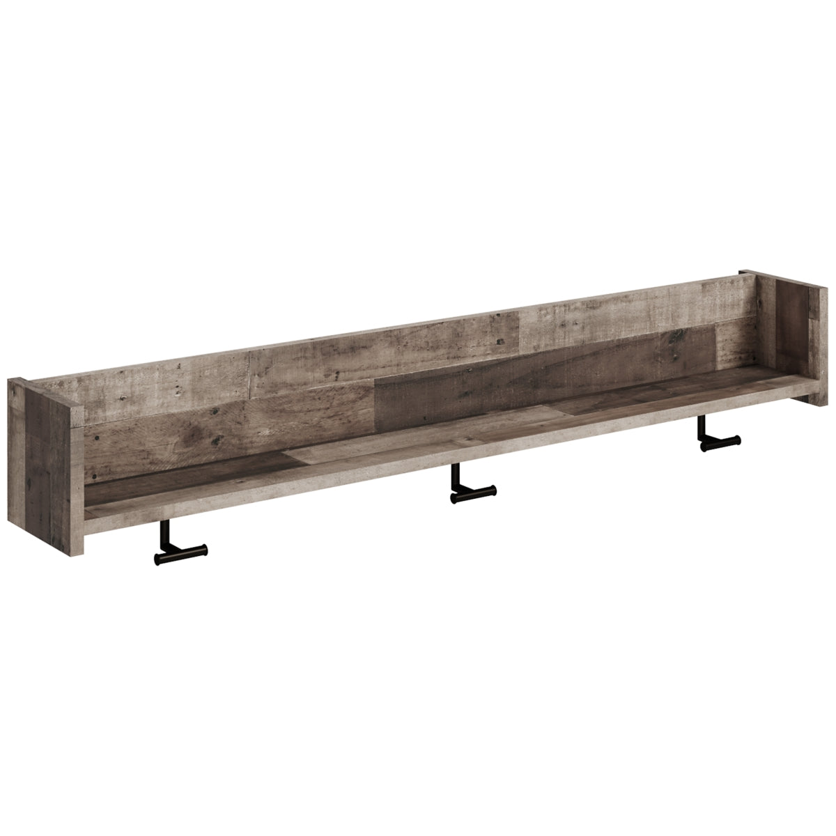 Neilsville Wall Mounted Coat Rack with Shelf