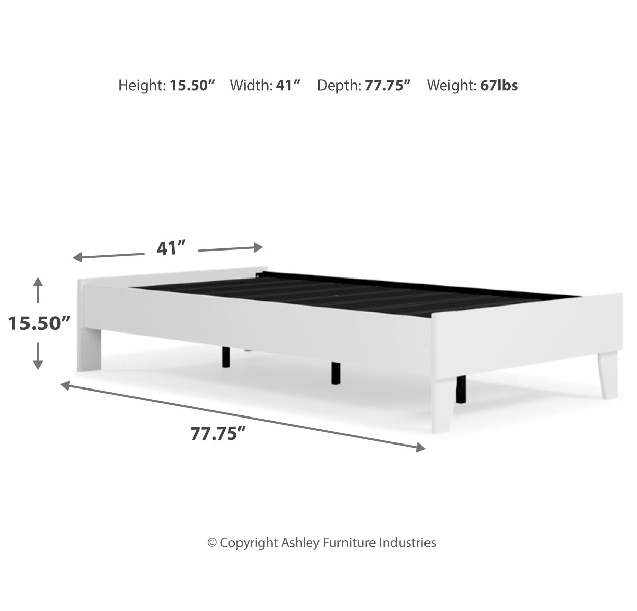 Piperton Twin Platform Bed