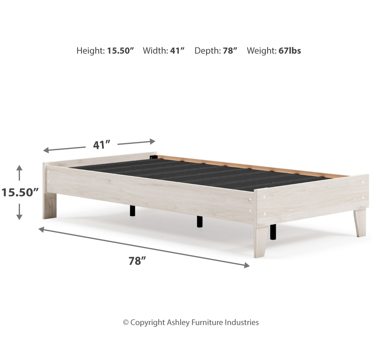 Socalle Twin Platform Bed