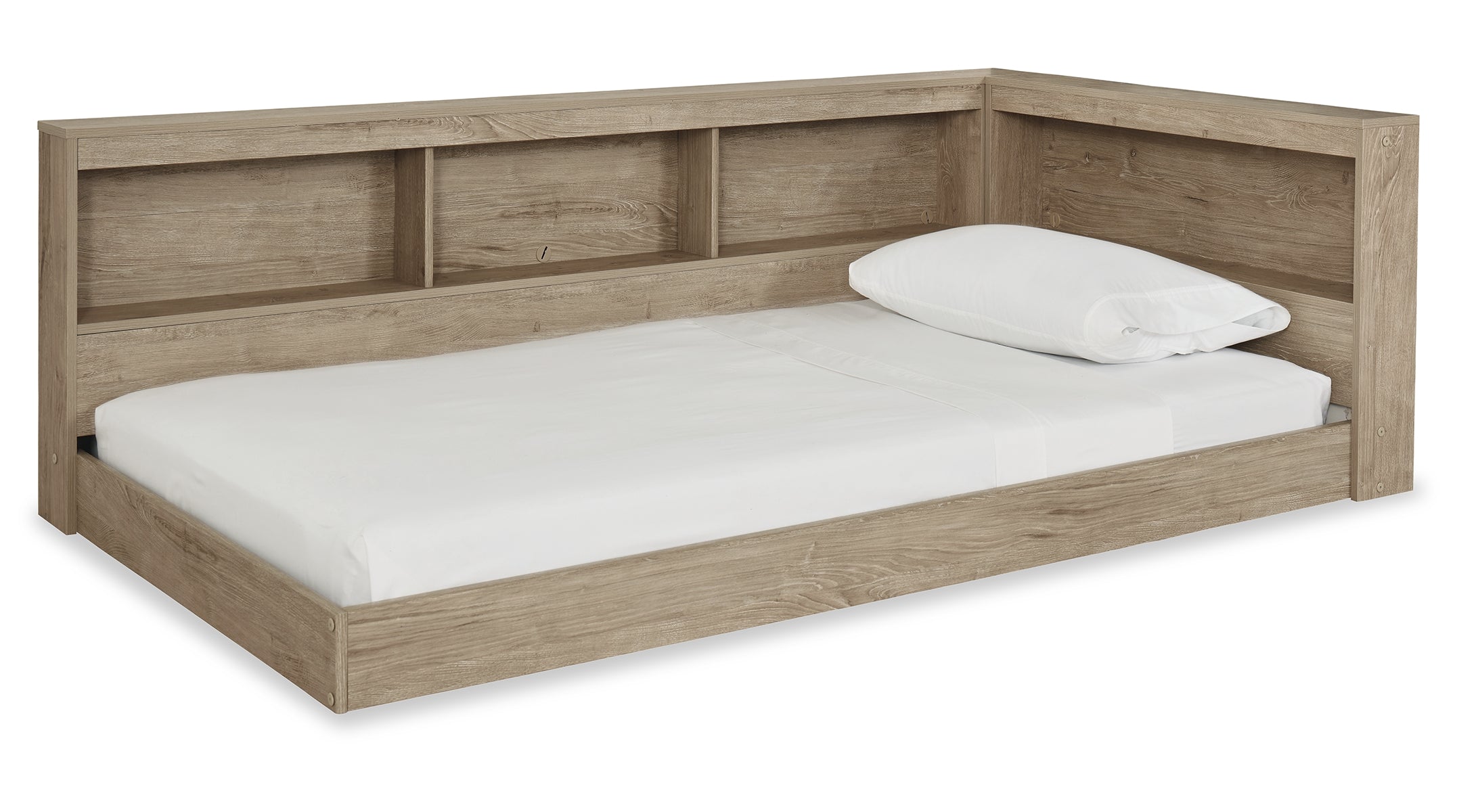 Oliah Twin Bookcase Storage Bed