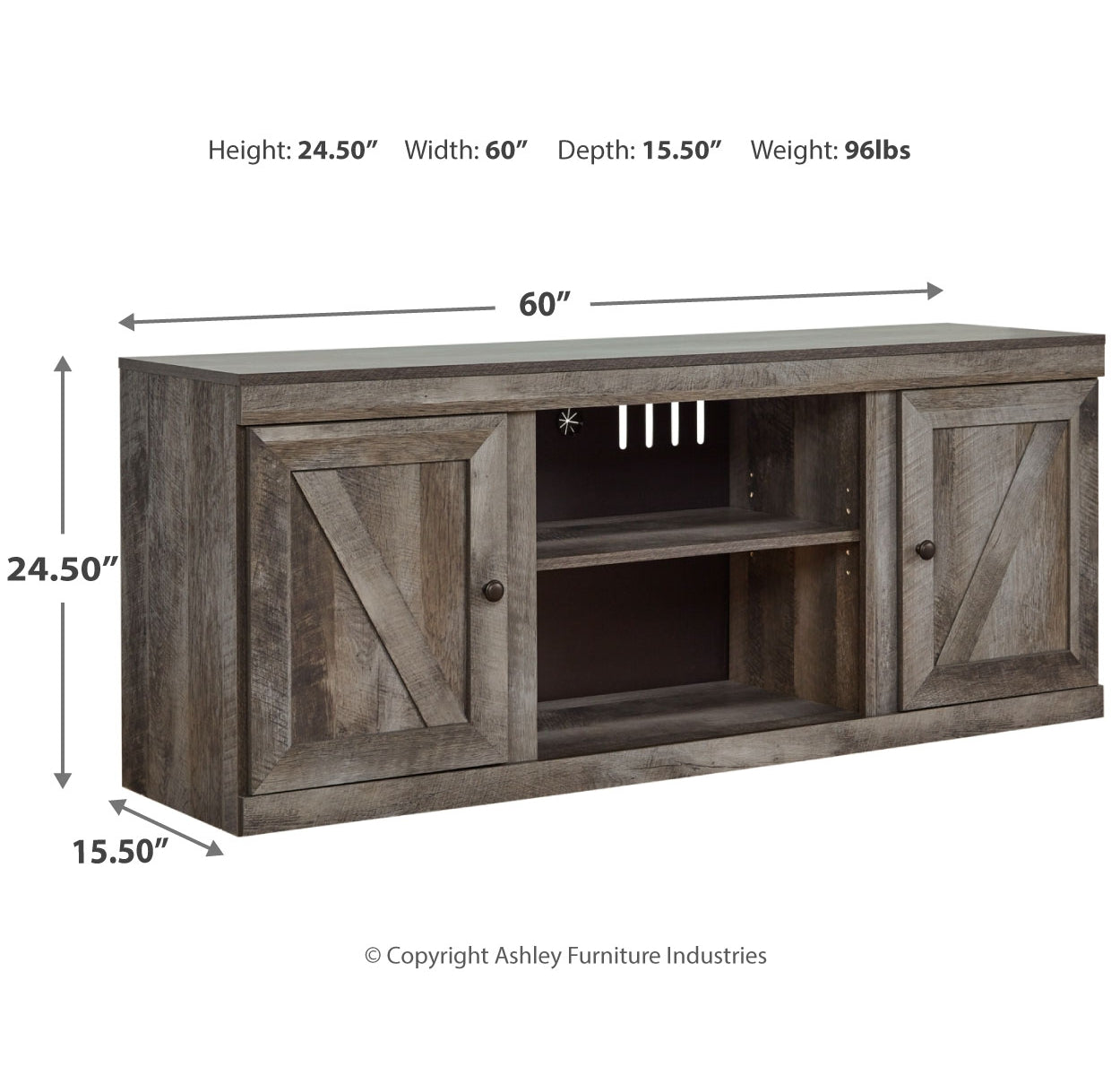 Wynnlow 60" TV Stand