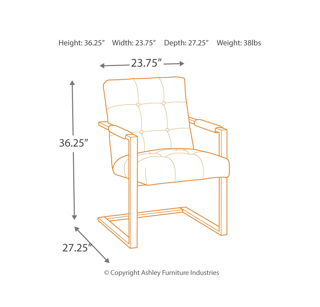 Starmore Home Office Desk with Chair