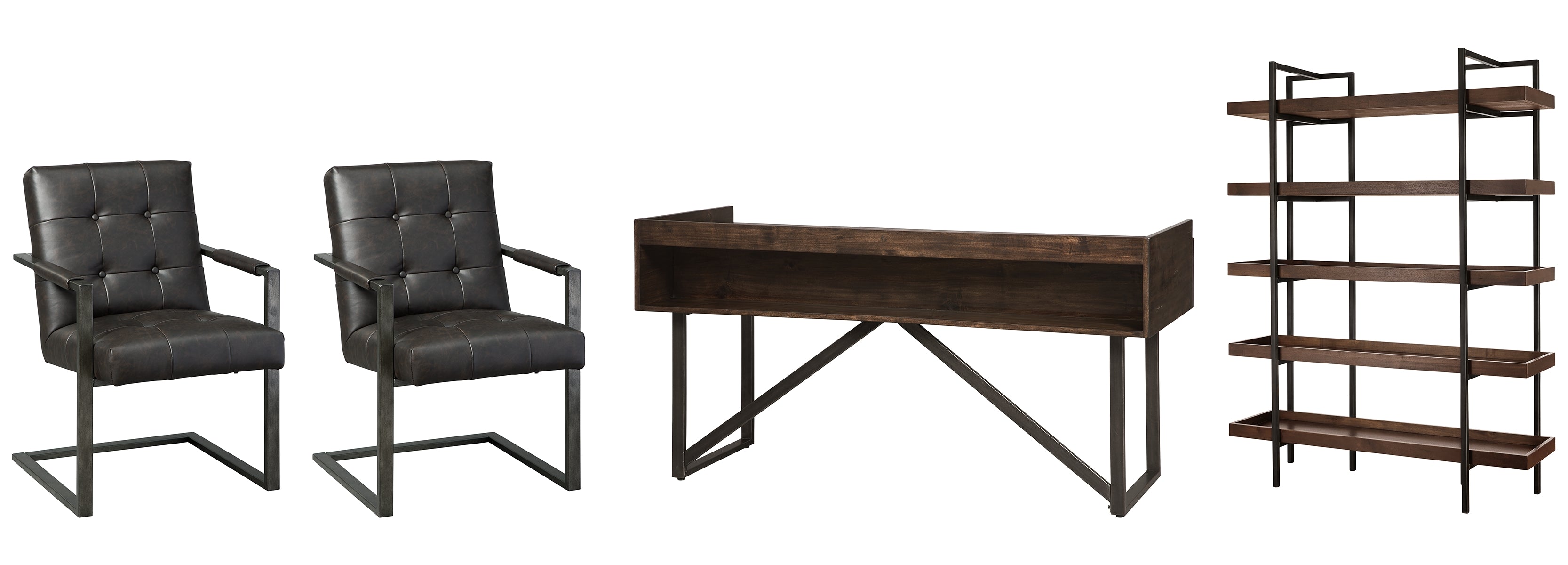 Starmore Home Office Desk with Chair and Storage