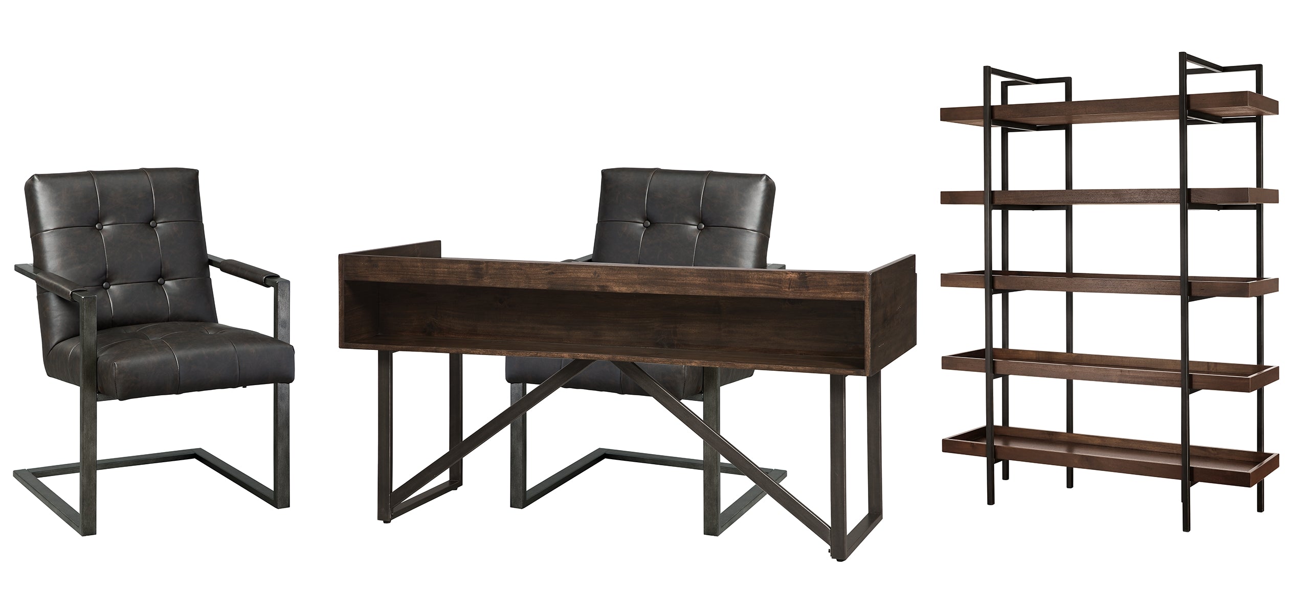 Starmore Home Office Desk with Chair and Storage