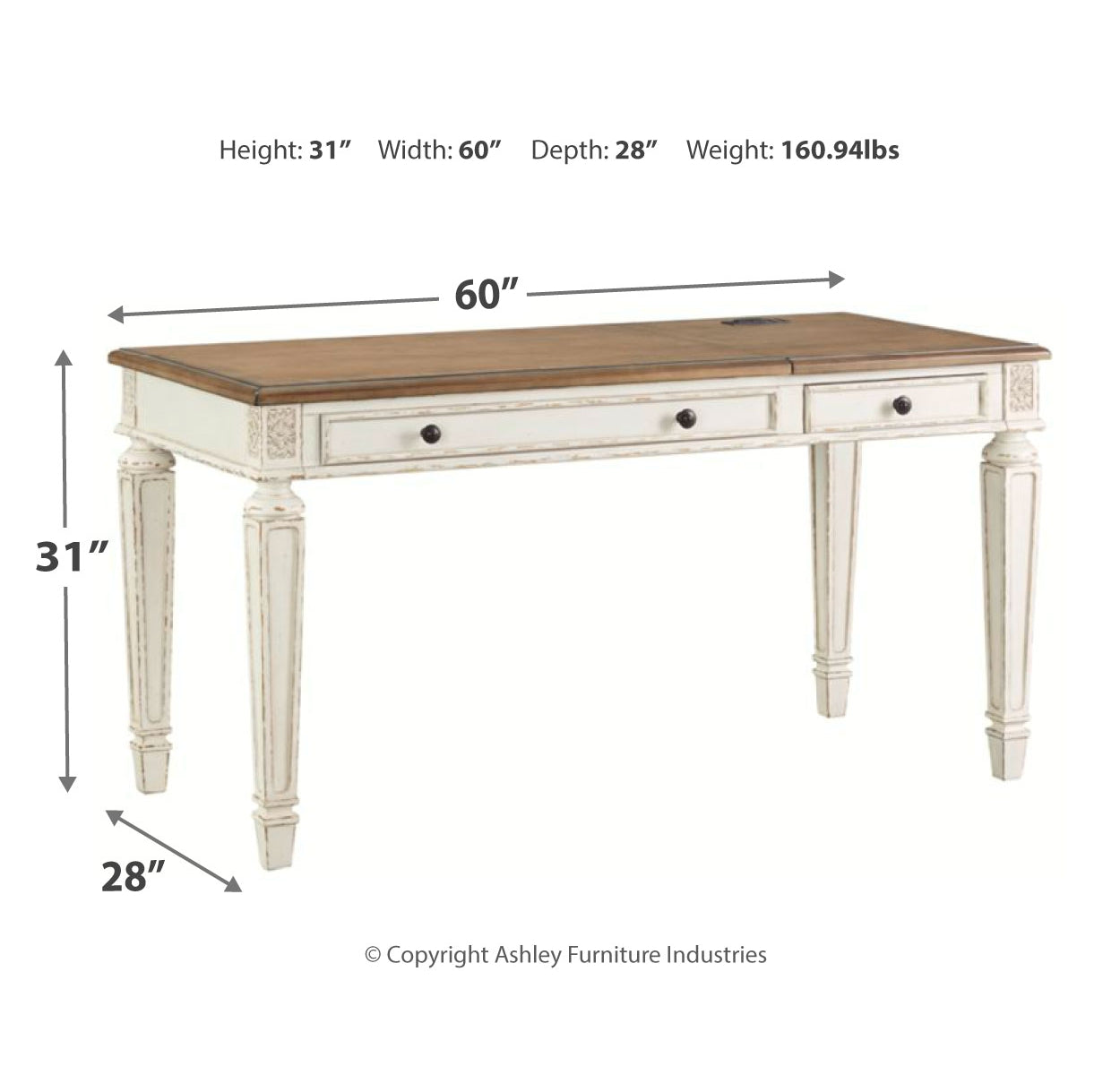 Realyn Home Office 2 Desks