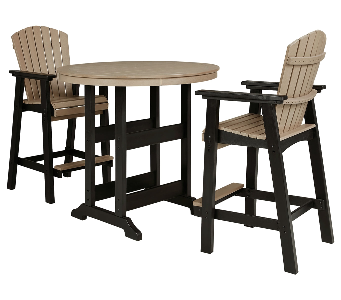 Fairen Trail Outdoor Bar Table and 2 Barstools