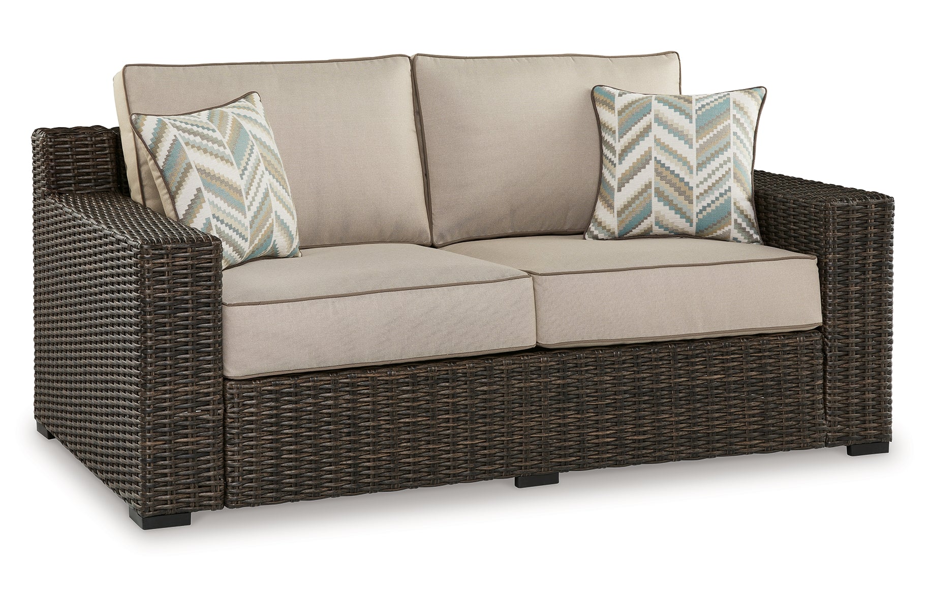 Coastline Bay Outdoor Loveseat with Cushion