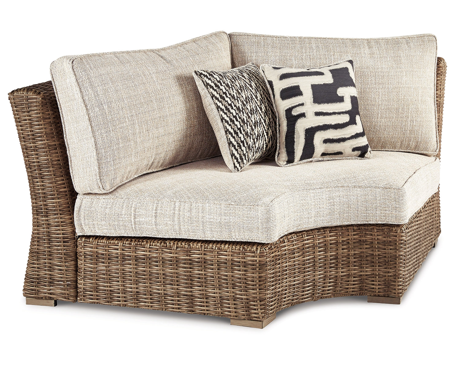 Beachcroft Curved Corner Chair with Cushion