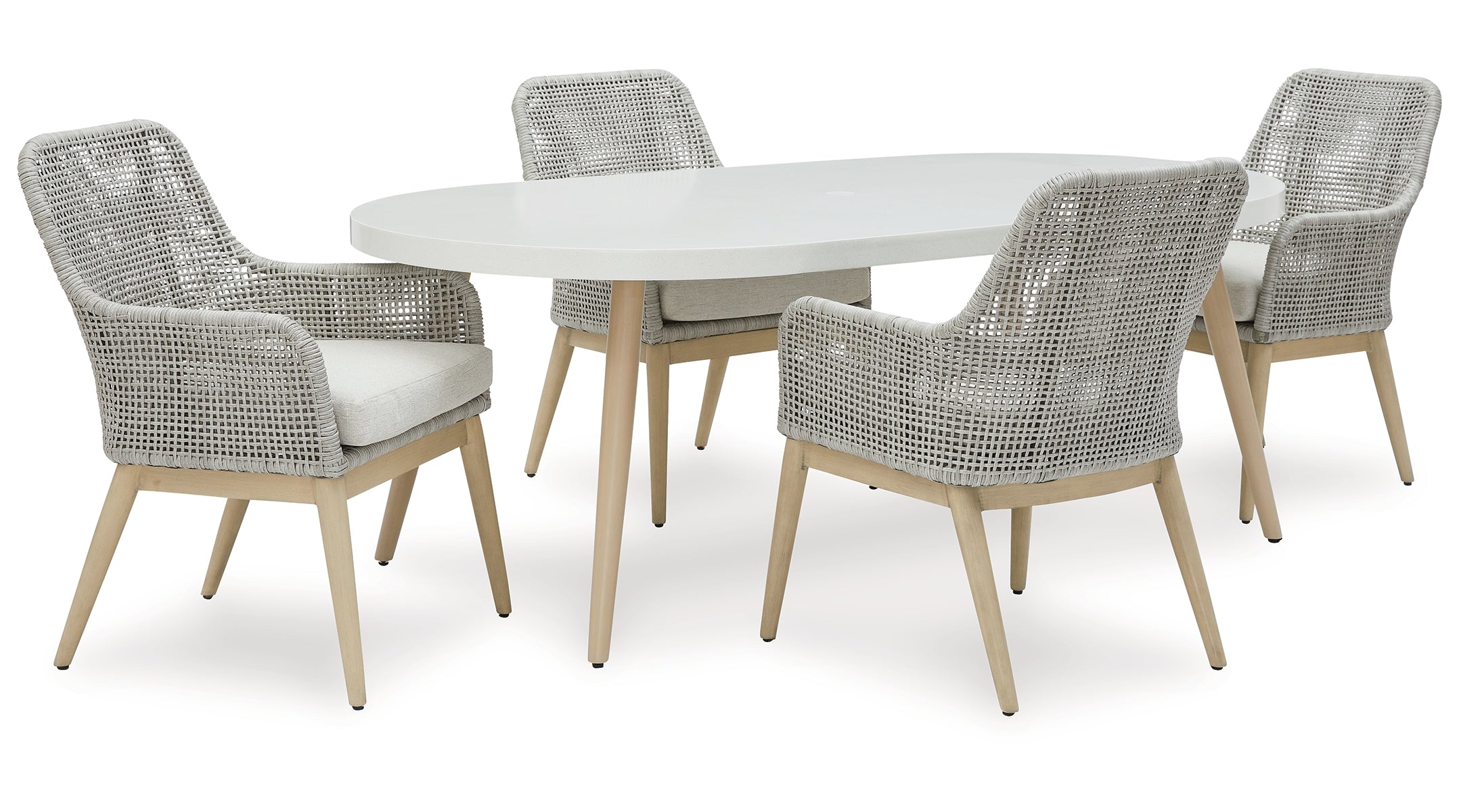 Seton Creek Outdoor Dining Table and 4 Chairs