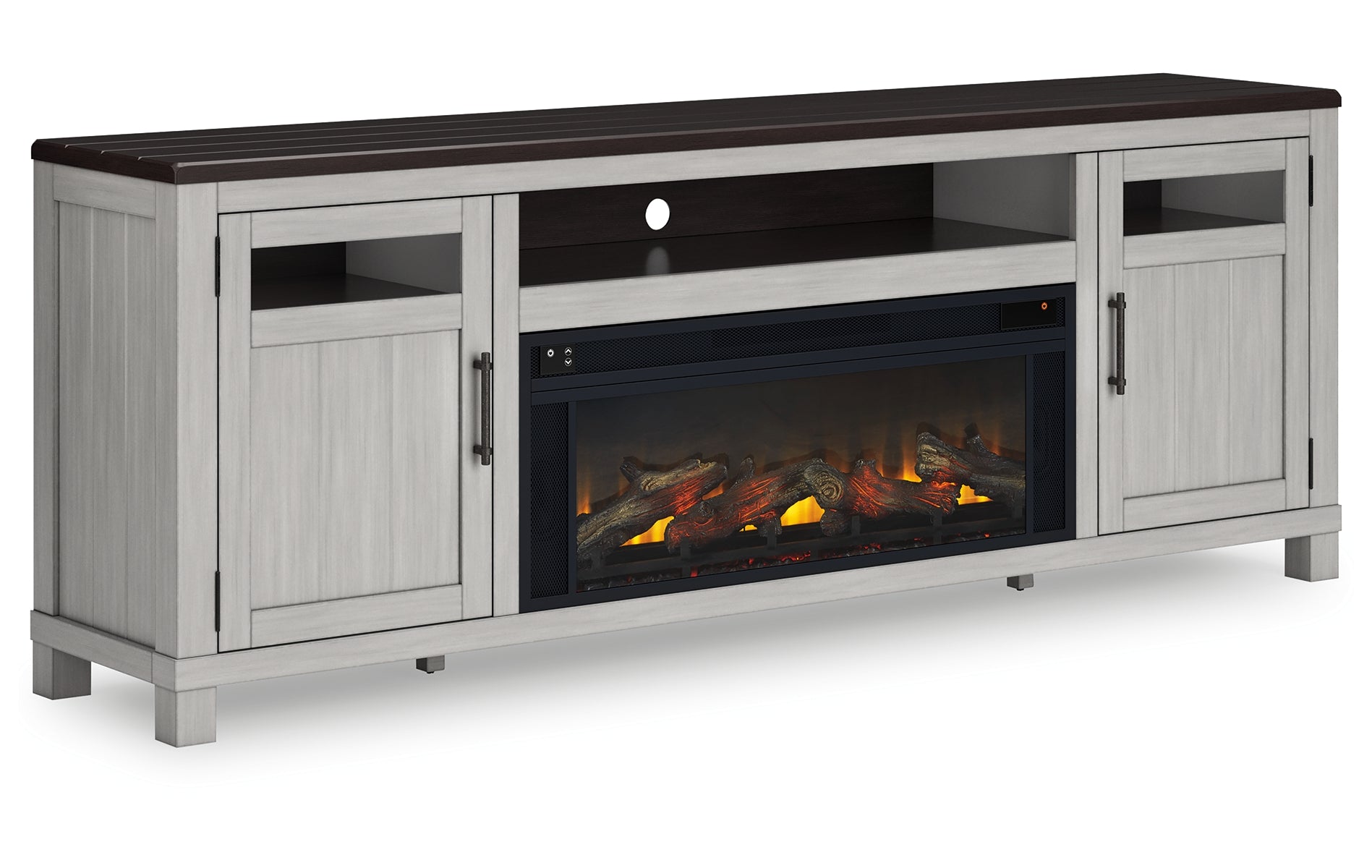 Darborn 88" TV Stand with Electric Fireplace