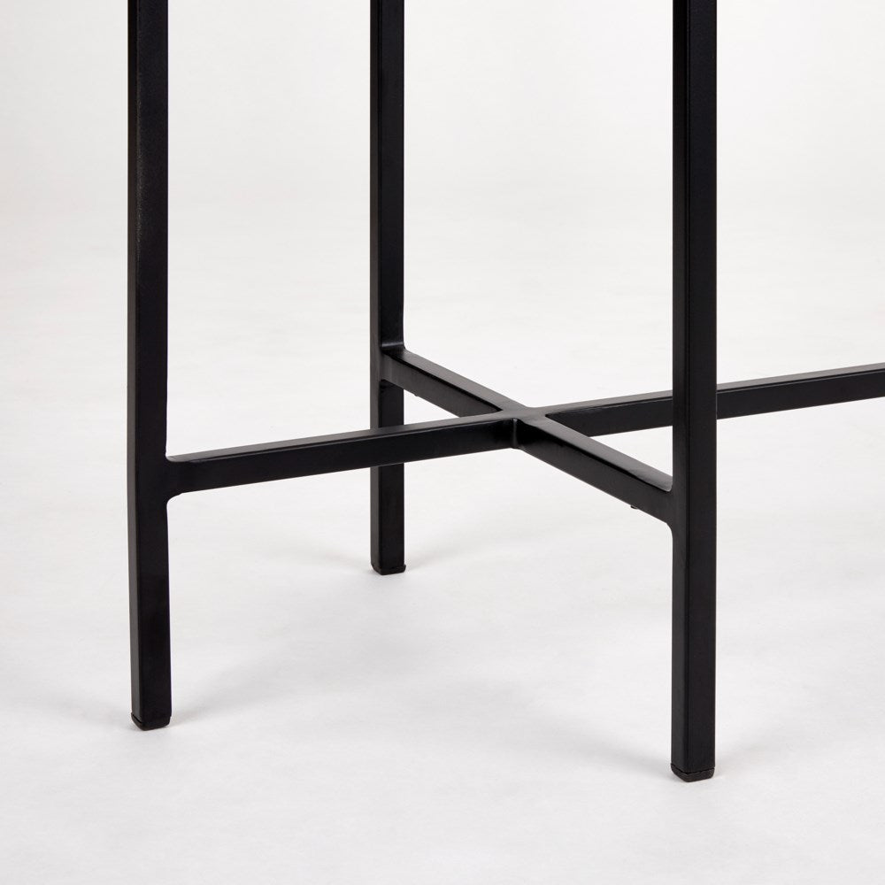 Ida Black Metal Console Table