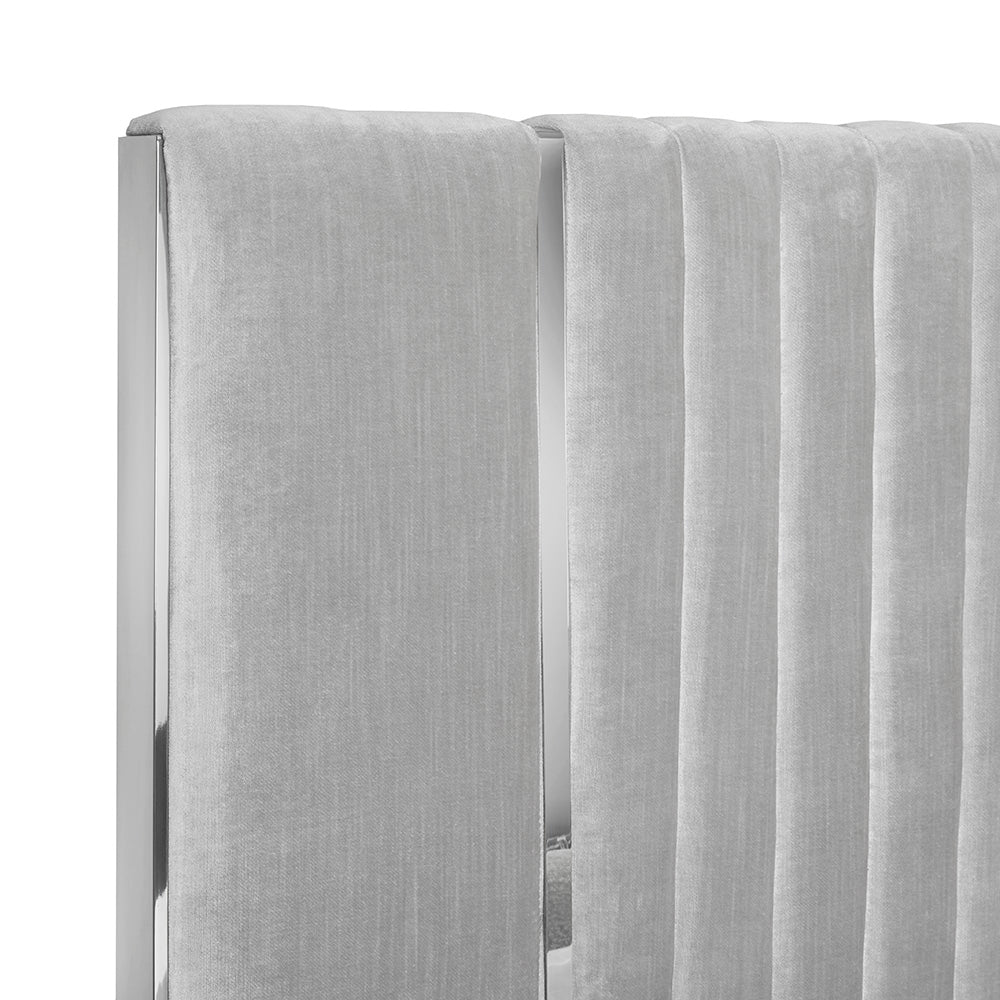 Hamilton Premium Grey Velvet Bed