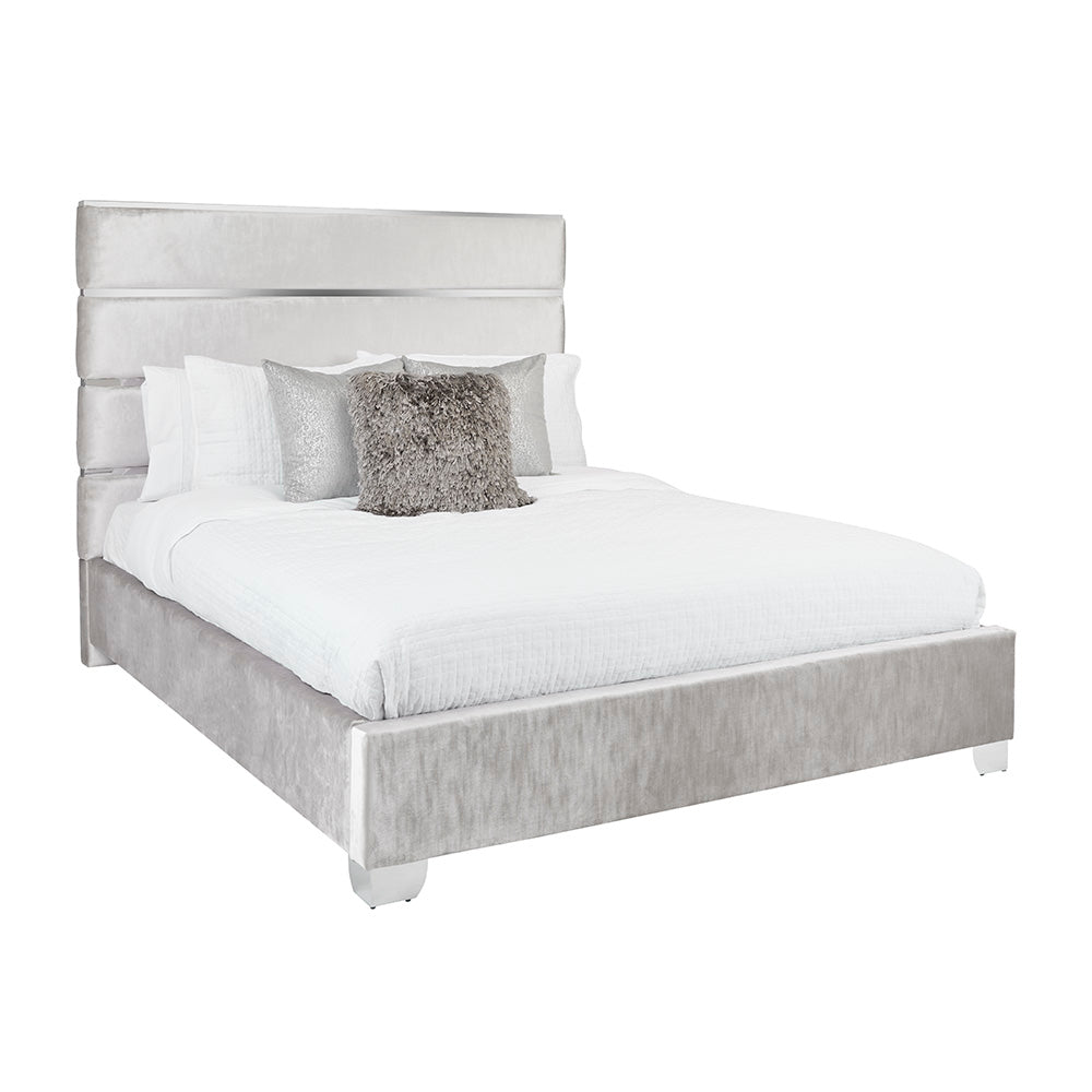 Hanne Bed - Grey Velvet