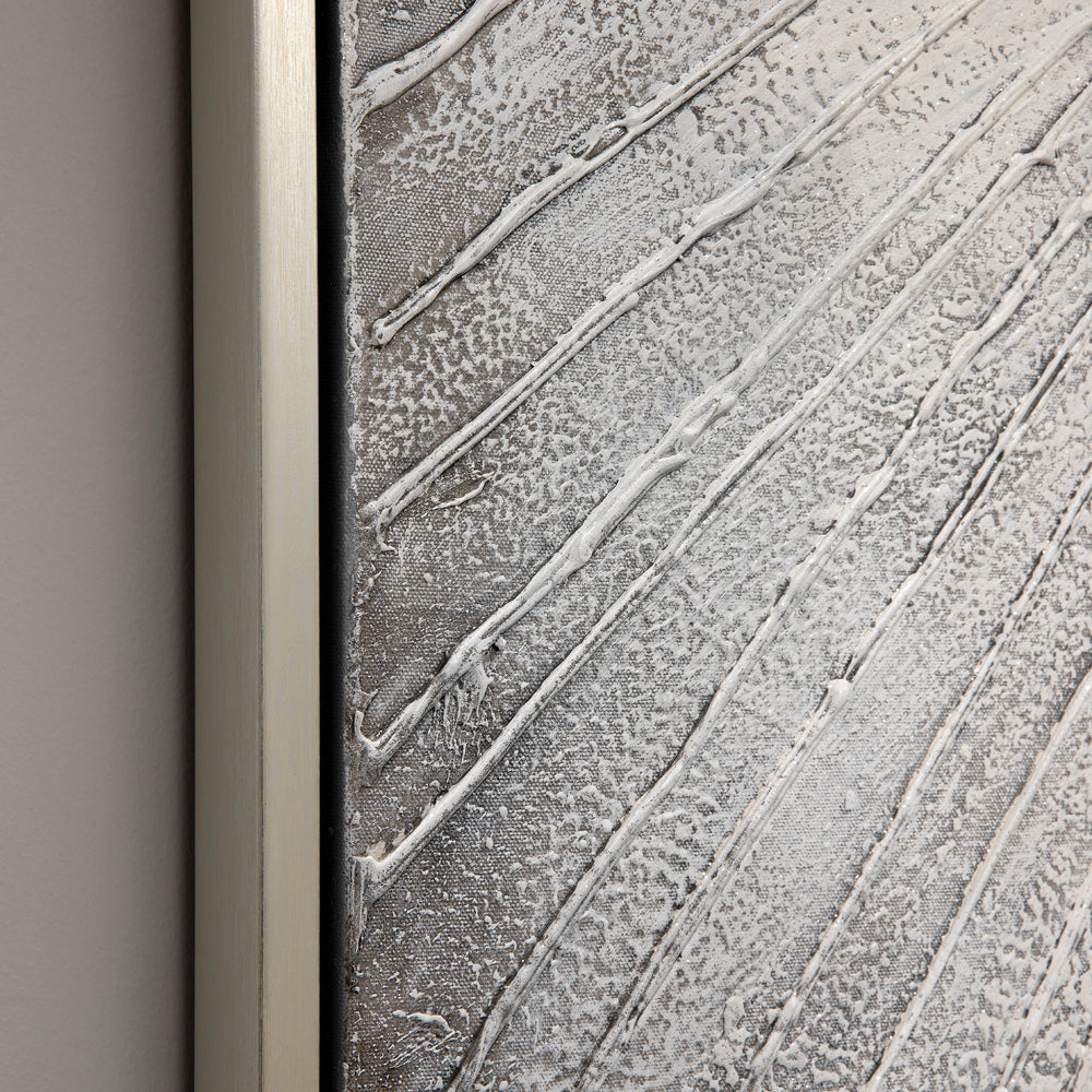 Elegant Embellished Abstract Canvas Art