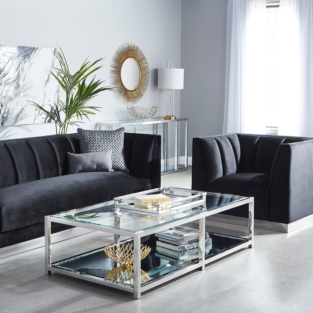 Elegant Caspian Glass Coffee Table