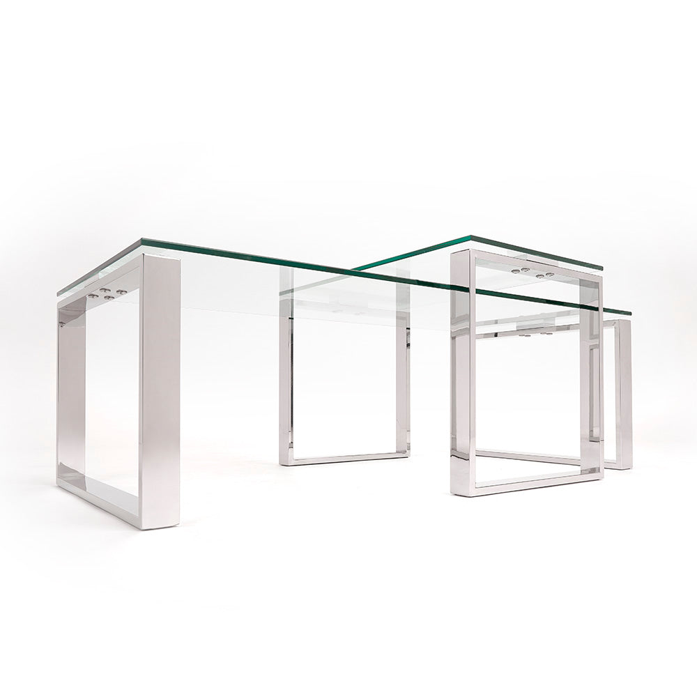 Millennium Elegance 2-Piece Nesting Coffee Table Set