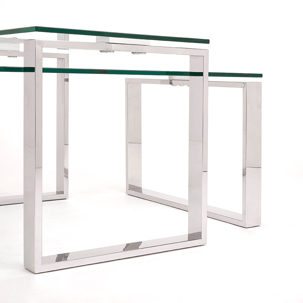 Millennium Elegance 2-Piece Nesting Coffee Table Set