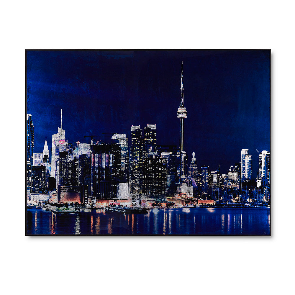 Stunning Toronto Night Skyline Acrylic Wall Display