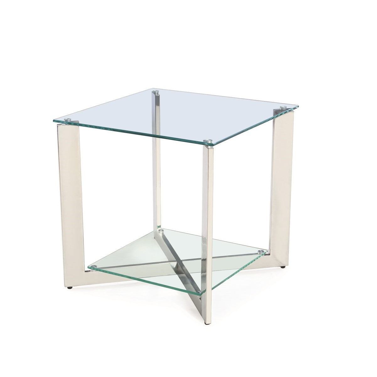 Elegant Maison Glass End Table