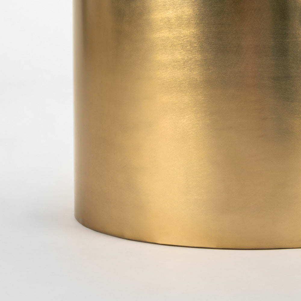 Chic Geometric Bone Inlay Accent Table