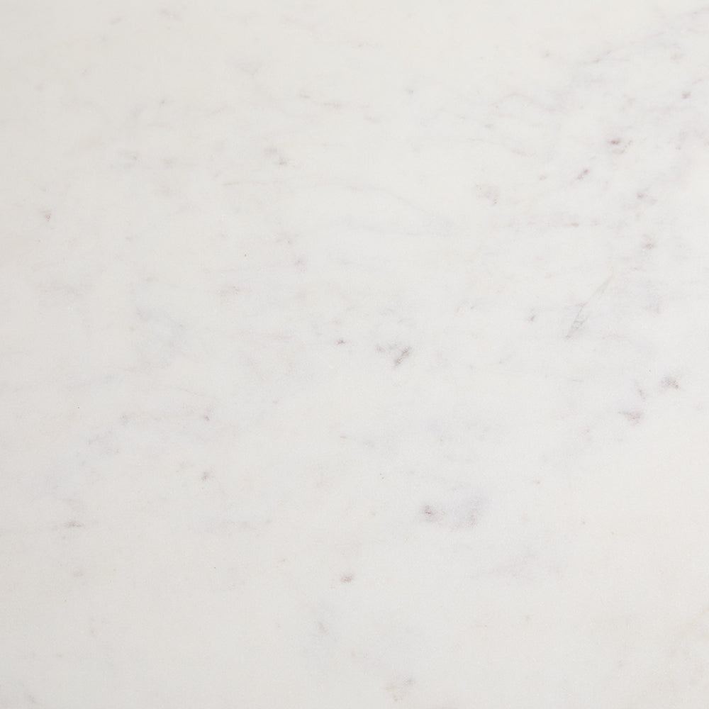 Sophie Round Marble Coffee Table with Gold and Black Base