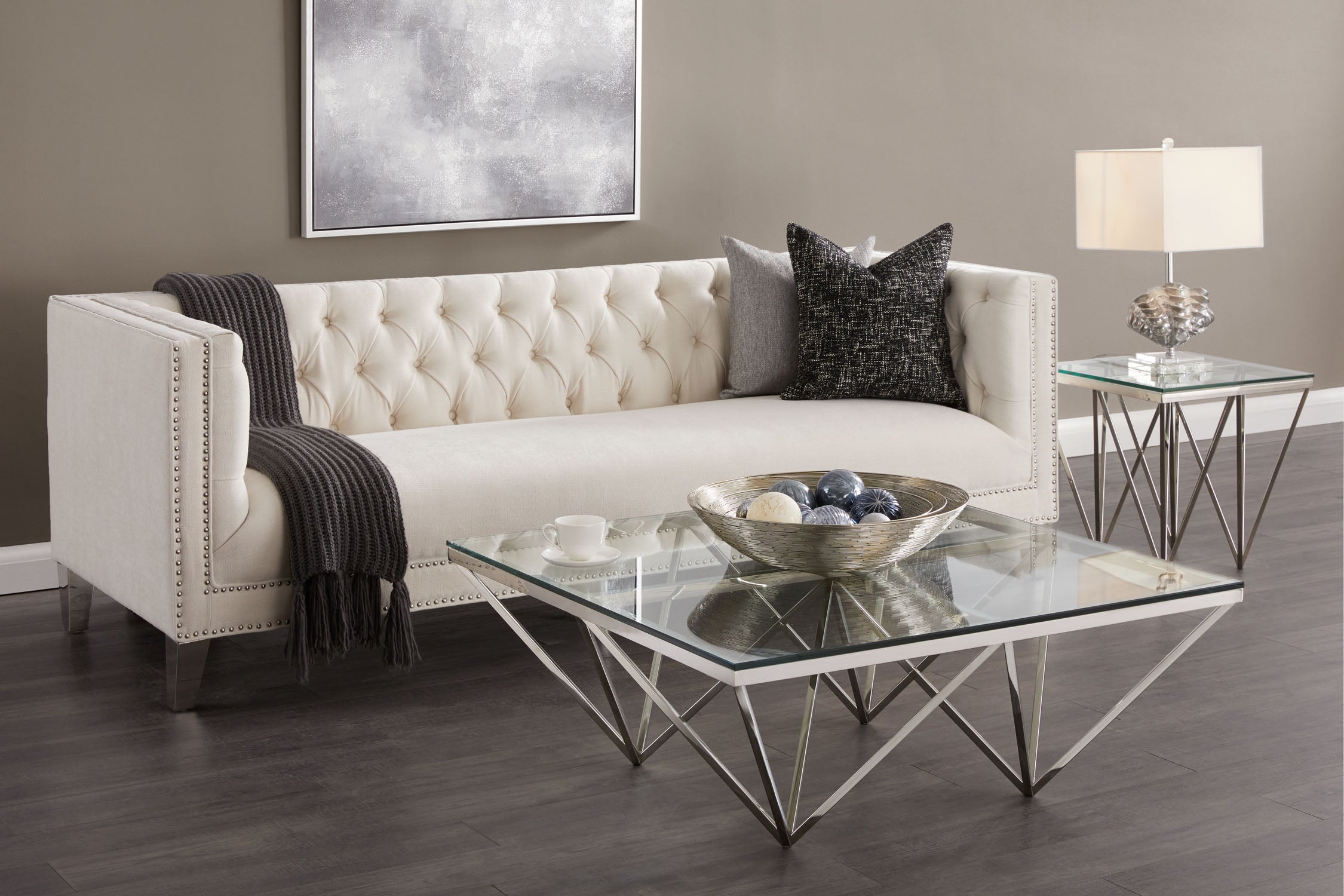 Elegant Luxor Glass Coffee Table