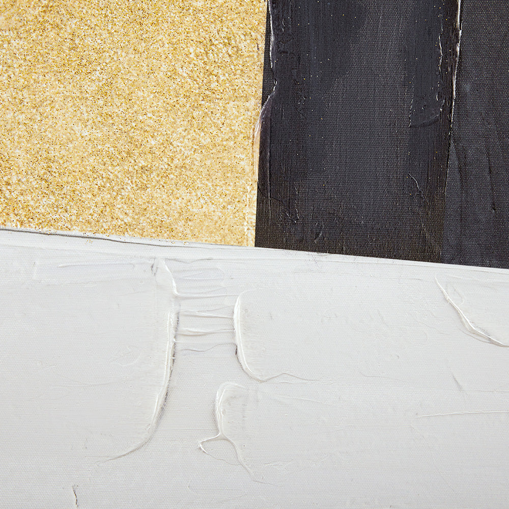 Embellished Abstract Canvas Art