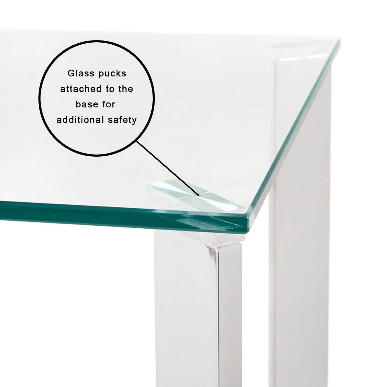 Elegant Maison Glass End Table