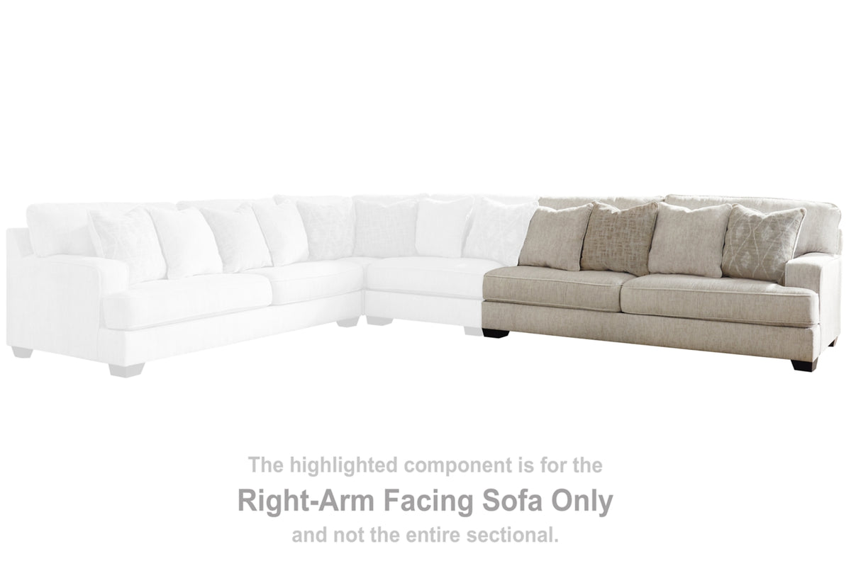 Rawcliffe 3-Piece Sectional with Ottoman
