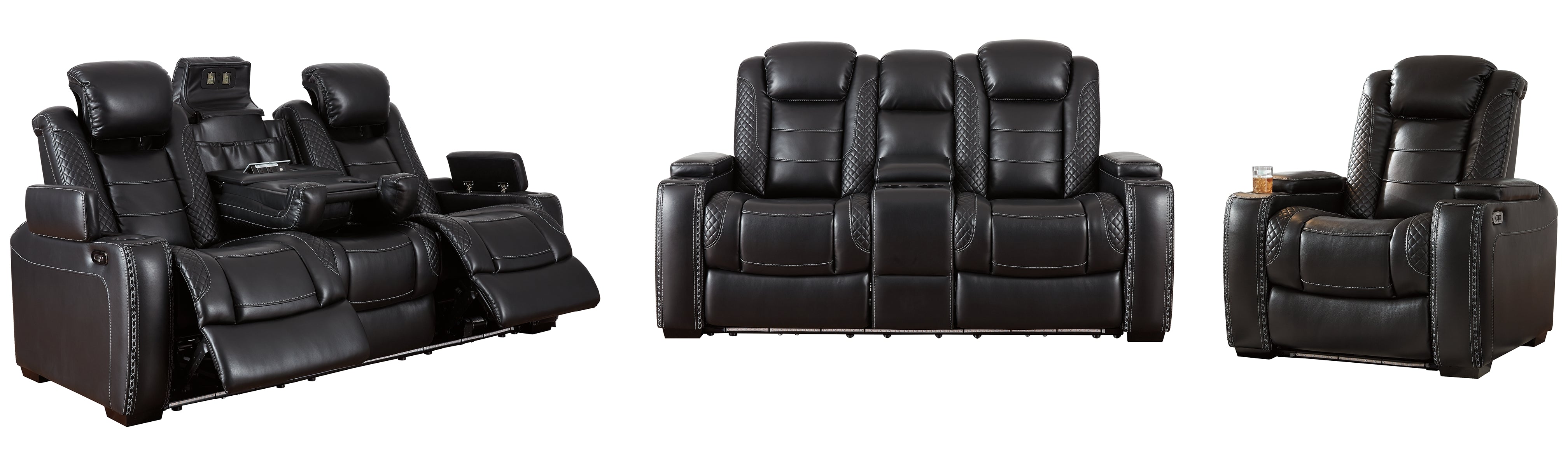 Party Time Sofa, Loveseat and Recliner