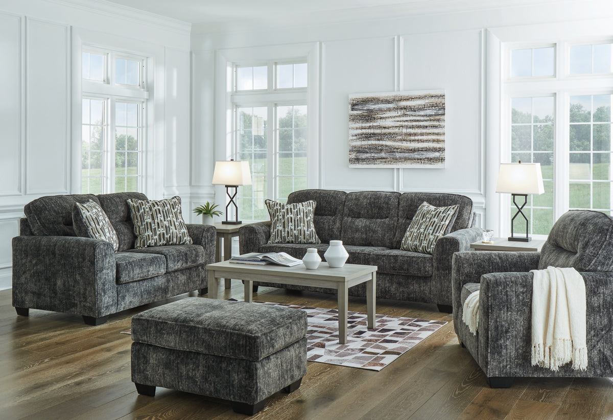 Lonoke Sofa, Loveseat, Chair and Ottoman