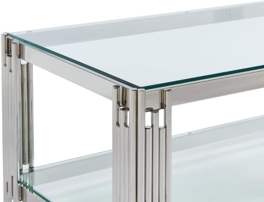 Contemporary Reflections Glass Coffee Table
