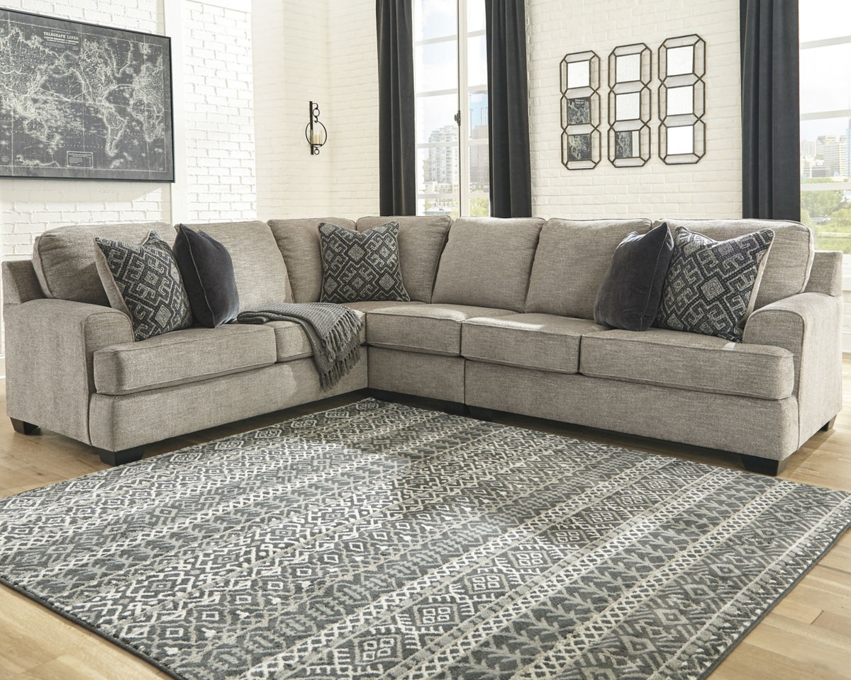 Bovarian 3-Piece Sectional with Ottoman
