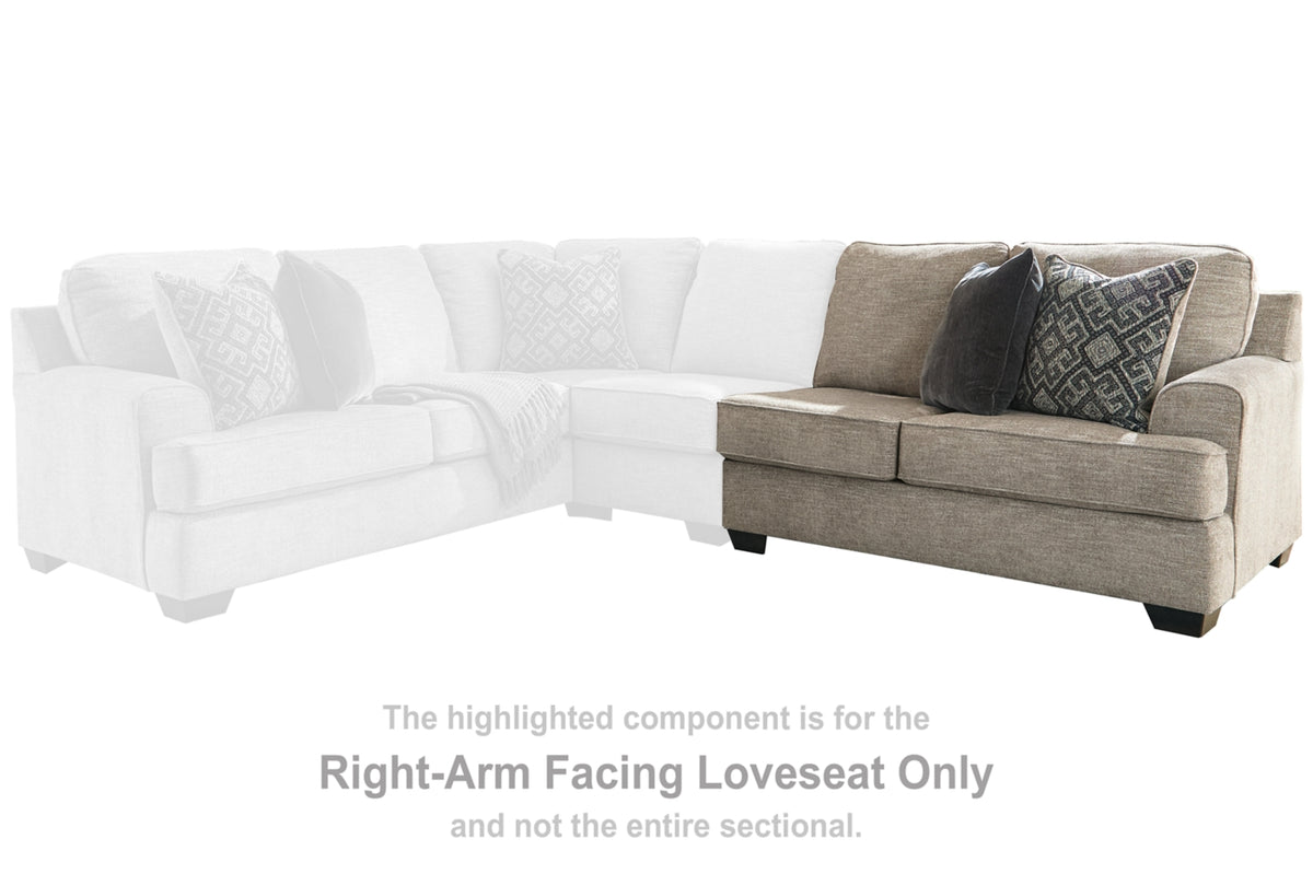 Bovarian 3-Piece Sectional with Ottoman