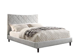 Rosemary Linen Queen Upholstered Platform Bed - 5829BEQ