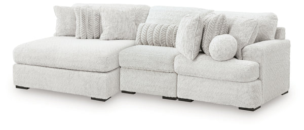 Cuddle Plush 3-Piece Sectional with Ottoman