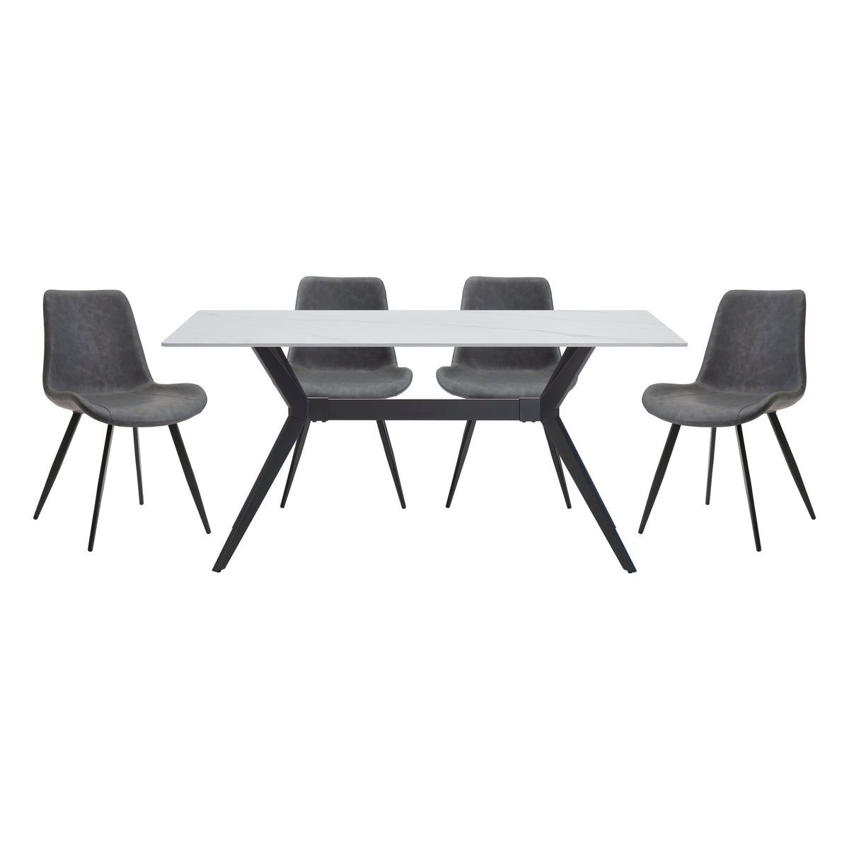 Brixley 5-Piece Dining Set (Table, 4 Side Chairs)