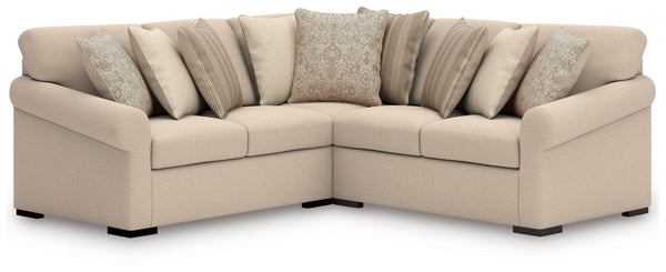 LadyMae 3-Piece Sectional with Ottoman