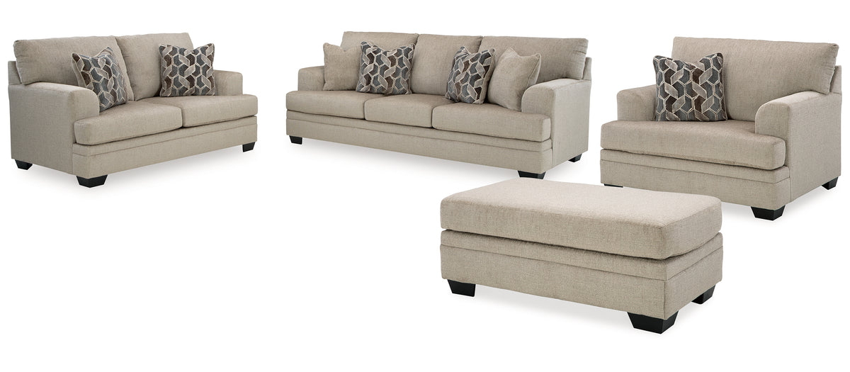 Stonemeade Sofa, Loveseat, Chair and Ottoman