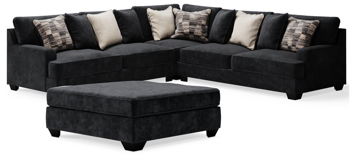 Lavernett 3-Piece Sectional with Ottoman